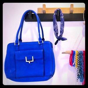Cobalt Blue Handbag Tote (EUC) - Vegan